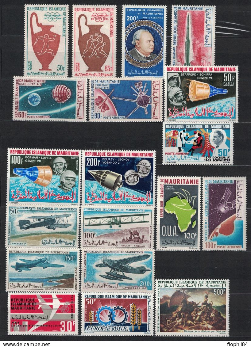 MAURITANIE - COLLECTION NEUVE A COMPLETER - DE 1960 A 1966 AVEC POSTE AERIENNE,TAXE ET BLOC - COTE Y&T 2019 -  285€. - Mauritanie (1960-...)