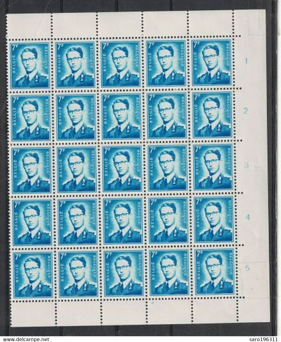 ROI BAUDOUIN  MNH / ** 7 FR DEMI FEUILLE à   4,79 - Unused Stamps