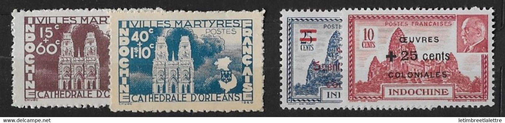 ⭐ Indochine - YT N° 292 à 295 ** - Neuf Sans Charnière ⭐ - Unused Stamps