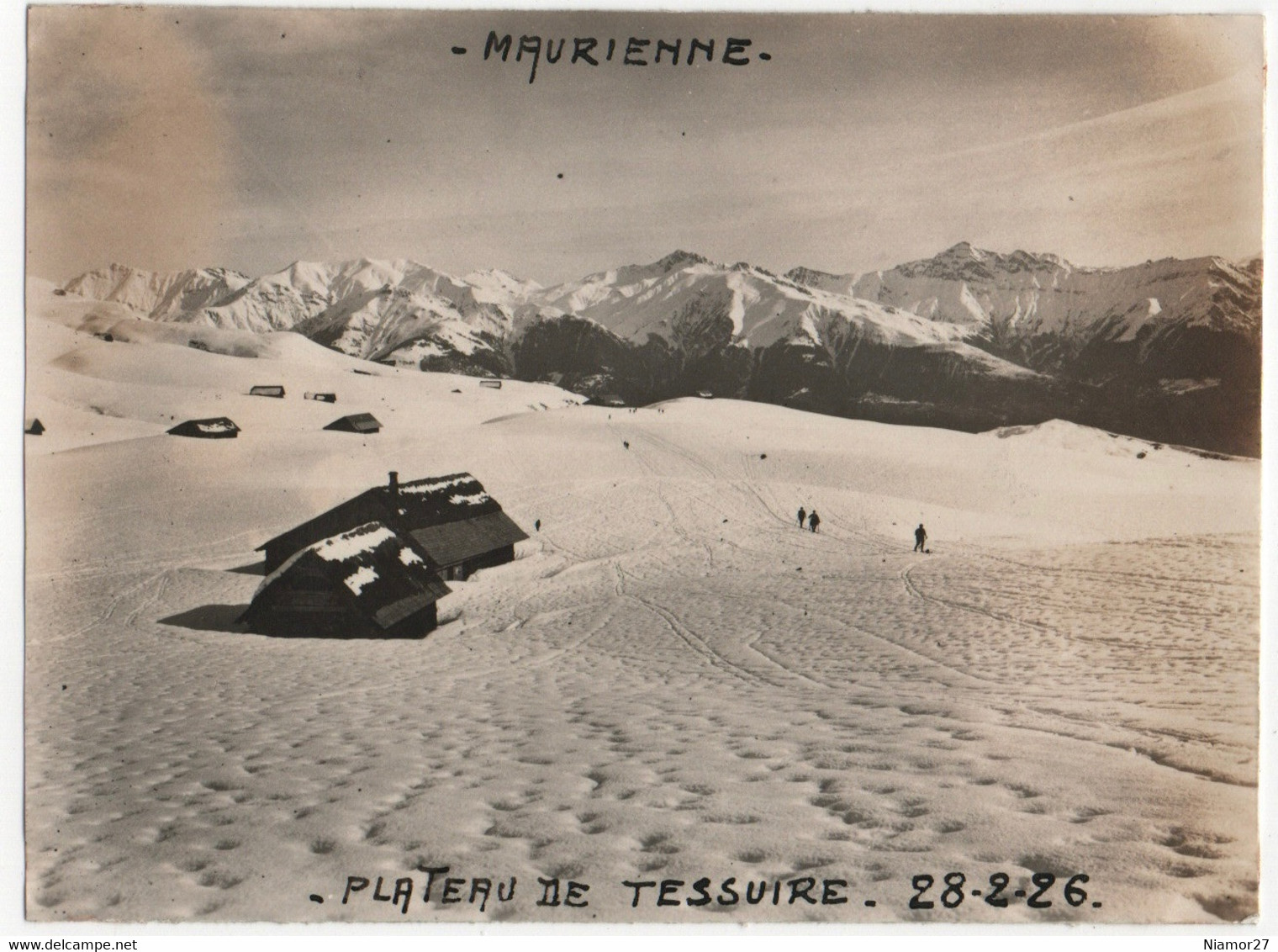 Vue Du Plateau De Fontcouverte-la-Toussuire (Savoie). 28 Février 1926. - Orte