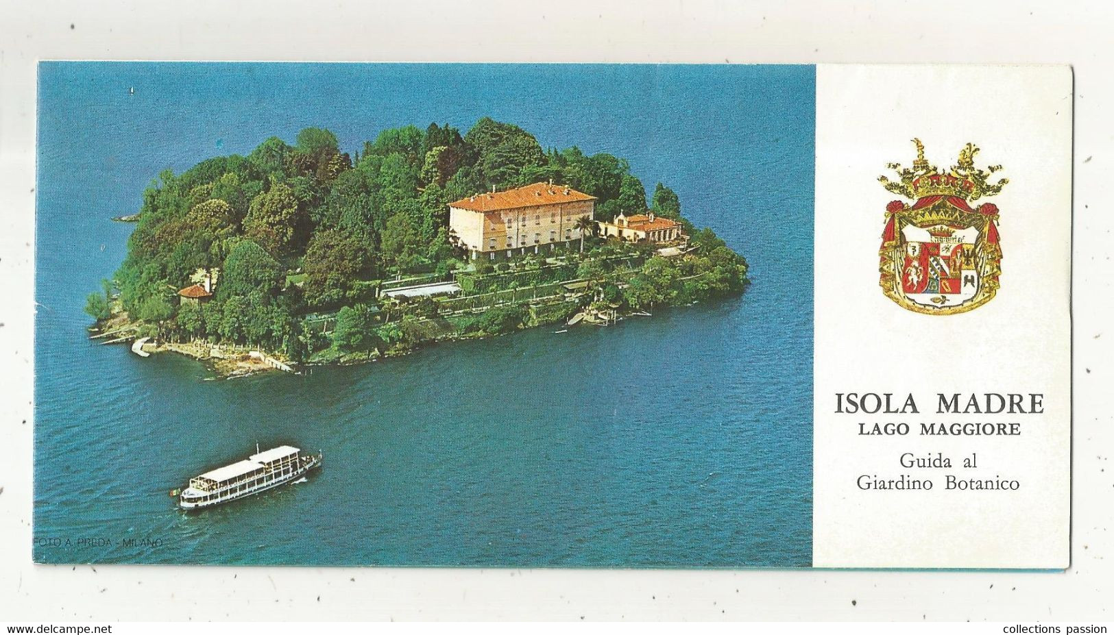 Dépliant Touristique ,Italie , Lago Maggiore , ISOLA MADRE , 6 Pages, Plan , 5 Scans , Frais Fr 1.75 E - Reiseprospekte