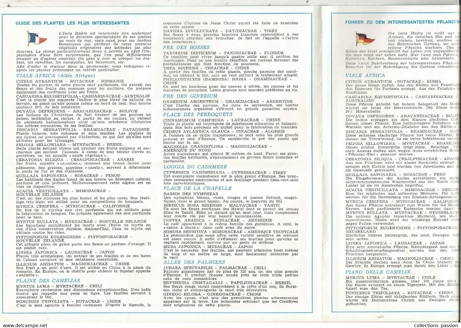 Dépliant Touristique ,Italie , Lago Maggiore , ISOLA MADRE , 6 Pages, Plan , 5 Scans , Frais Fr 1.75 E - Tourism Brochures