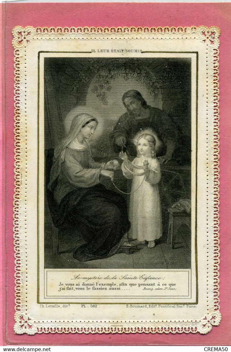 CANIVET - Jésus Enfant - Il Leur était Soumis - - Devotion Images