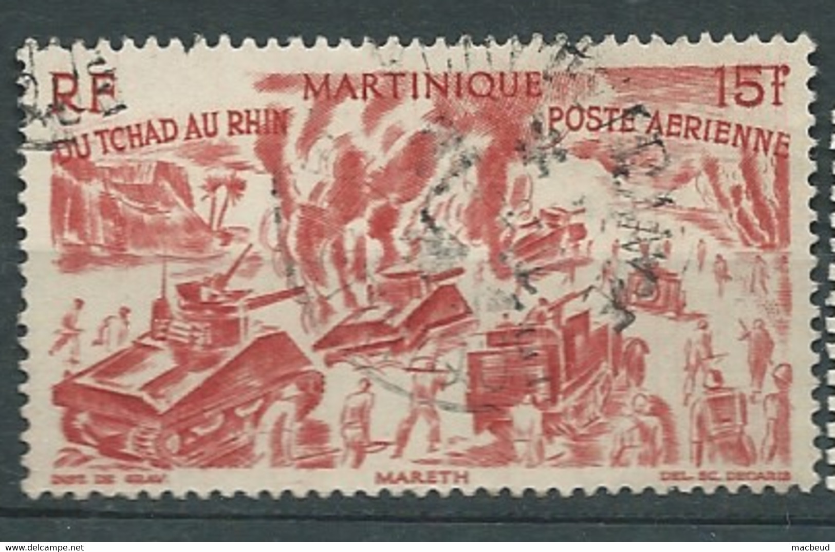 Martinique Aérien - Yvert N°  9 Oblitéré    -  Bip 8407 - Airmail