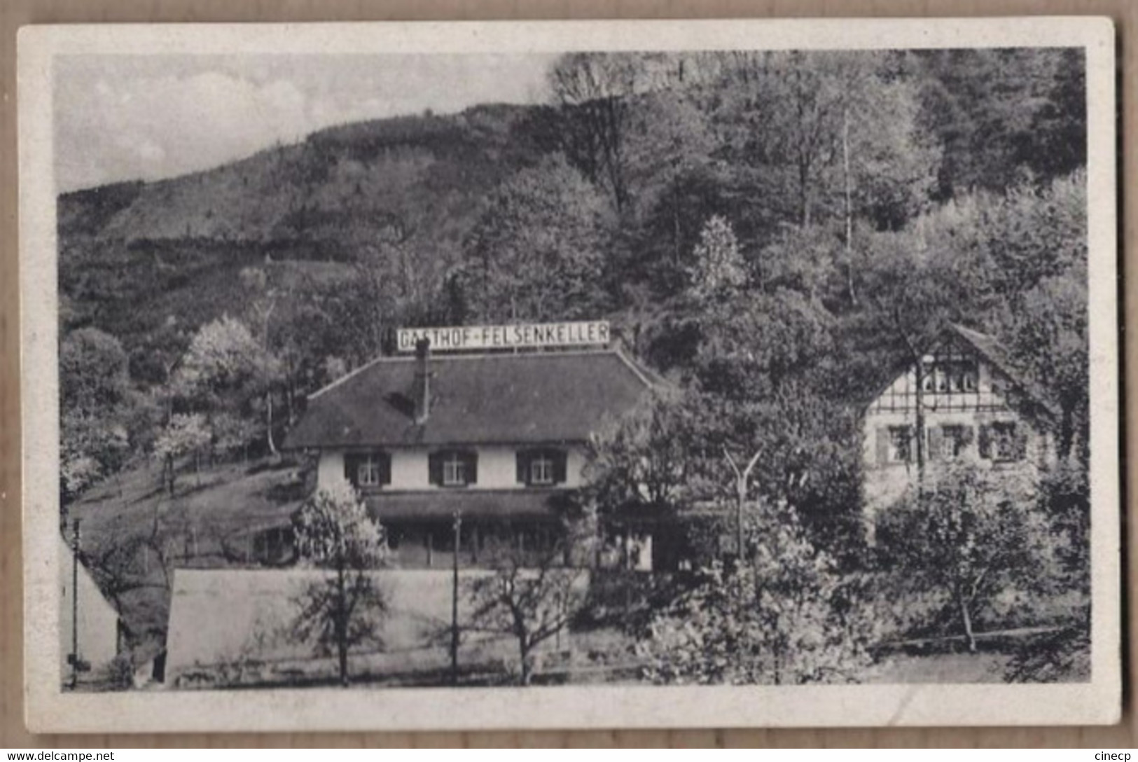 CPSM ALLEMAGNE - WALDKIRCH - Gasthaus Zum Felsenkeller - TB PLAN Bâtiment GASTHOF Et Sa Façade - Waldkirch