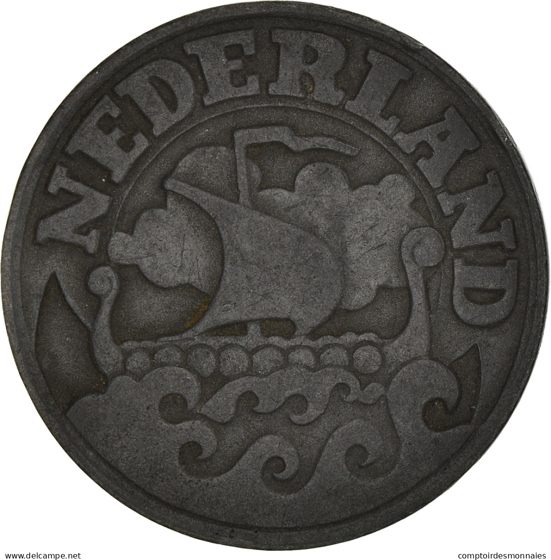 Monnaie, Pays-Bas, Wilhelmina I, 25 Cents, 1941, TTB, Zinc, KM:174 - 25 Centavos