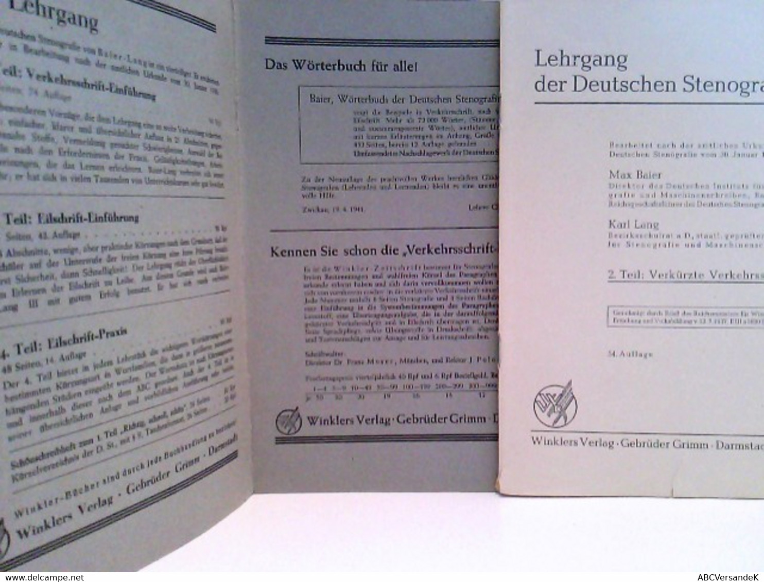Lehrgang Der Deutschen Stenografie - Schoolboeken