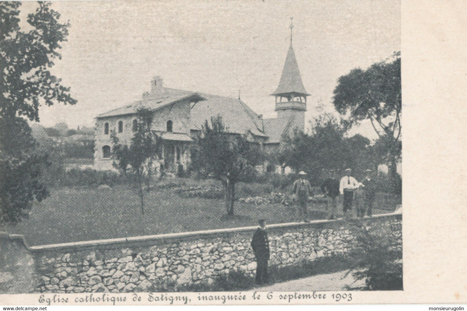 SUISSE )) Eglise Catholique De SATIGNY   Inaugurée Le 6 Septembre 1903 - Satigny