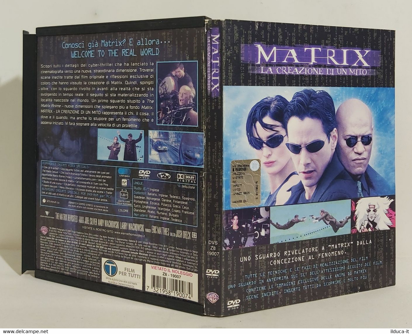 I102752 DVD Snapper - MATRIX La Creazione Di Un Mito (2002) - Keanu Reeves - Documentari