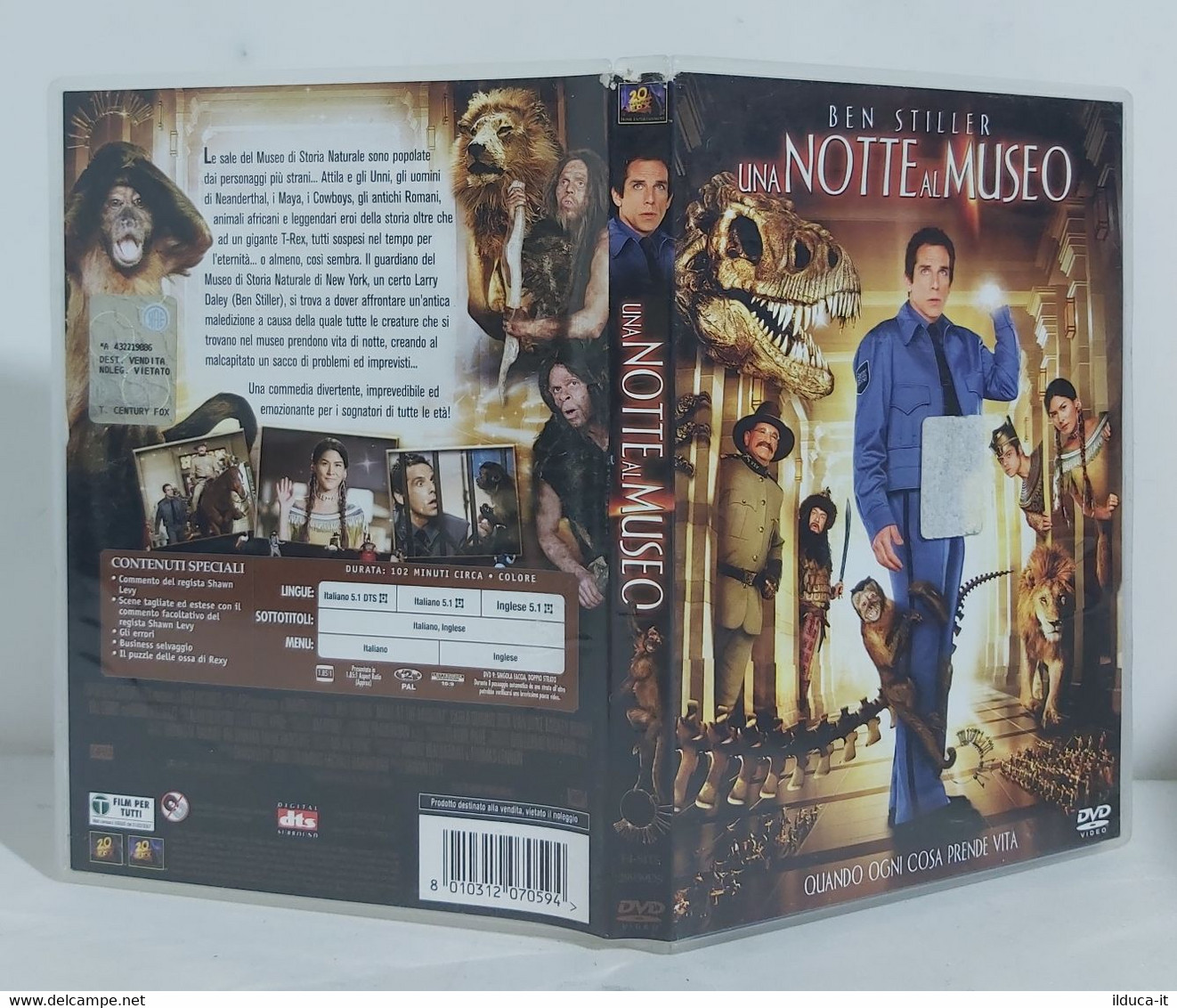 I102780 DVD - UNA NOTTE AL MUSEO (2006) - Ben Stiller - Fantastici