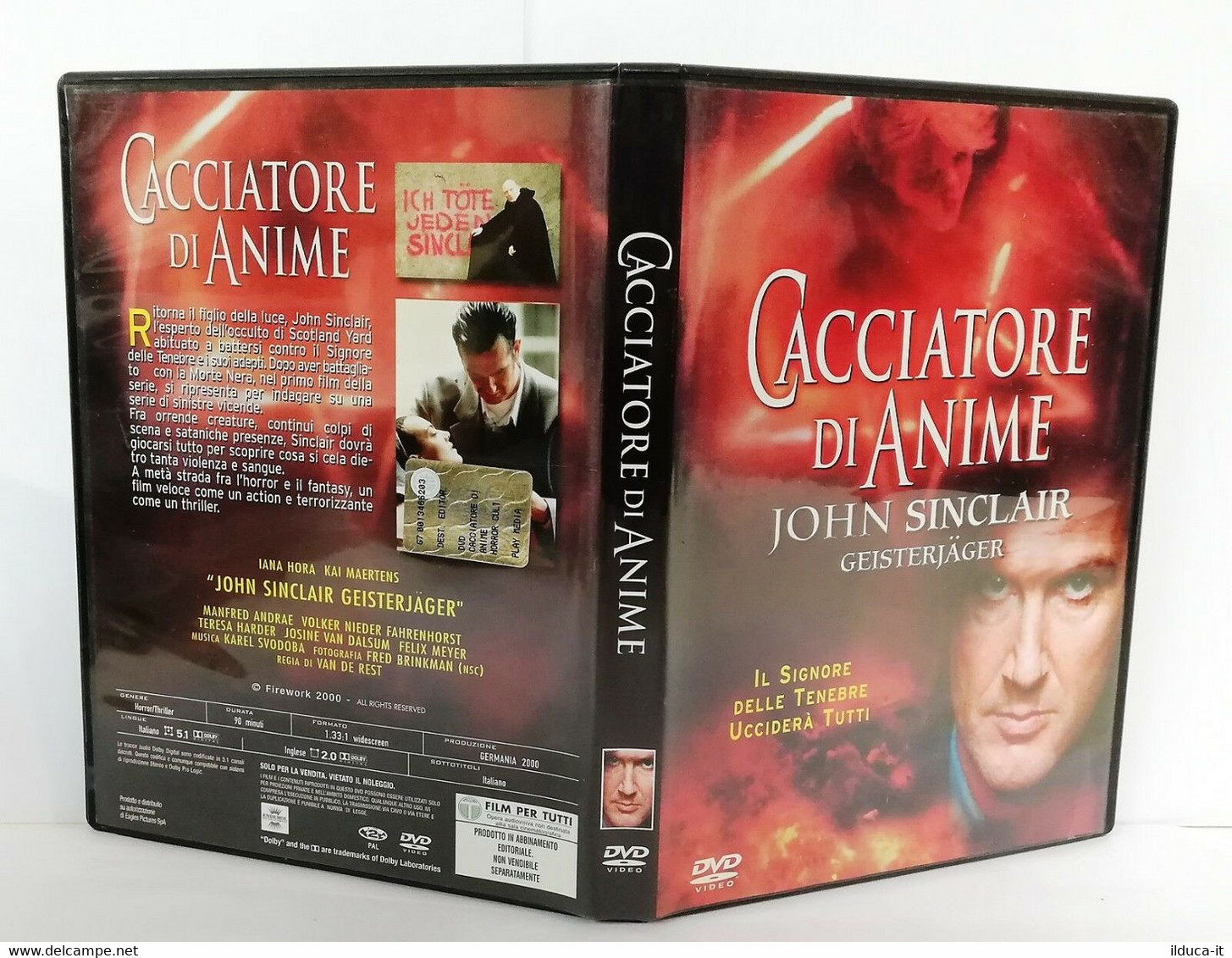 01436 DVD - CACCIATORI DI ANIME - John Sinclair Geisterjager - Horreur