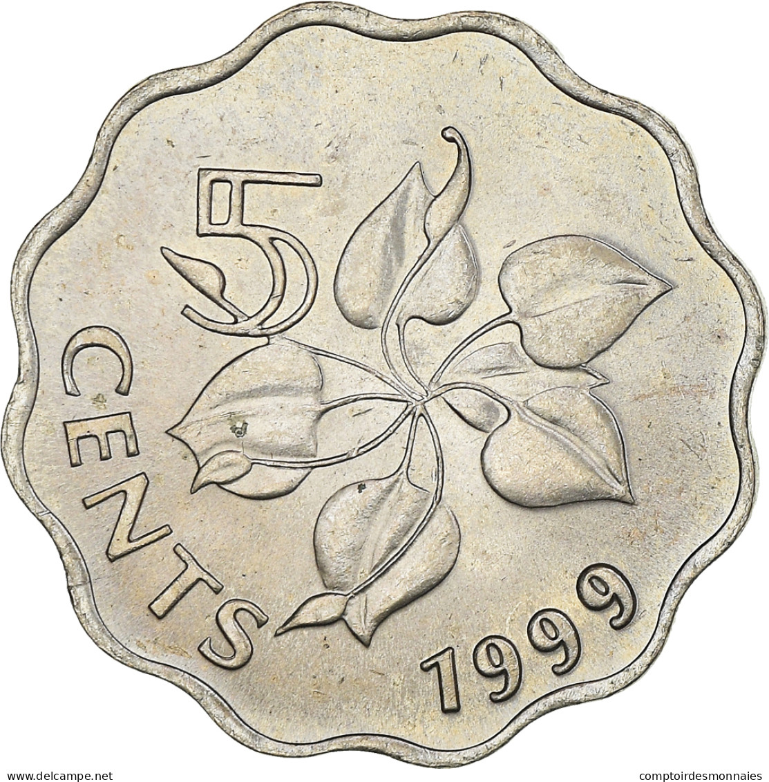 Monnaie, Eswatini, King Msawati III, 5 Cents, 1999, British Royal Mint, SPL - Swaziland