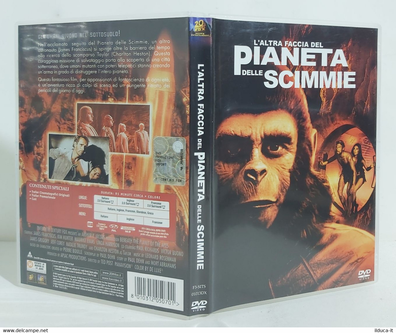 I102810 DVD - L'ALTRA FACCIA DEL PIANETA DELLE SCIMMIE (1969) - Linda Harrison - Sciences-Fictions Et Fantaisie