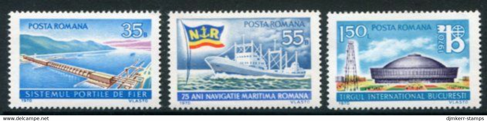 ROMANIA 1970 Anniversaries And Events MNH / **  Michel 2864-66 - Unused Stamps