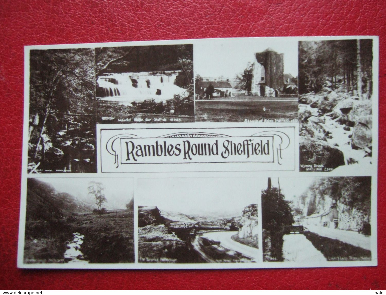 ANGLETERRE - SHEFFIELD - " RAMBLES ROUND SHEFFIELD " -  CARTE MULTI-VUES - VOIR LES SCANS...  " RARE " - - Sheffield