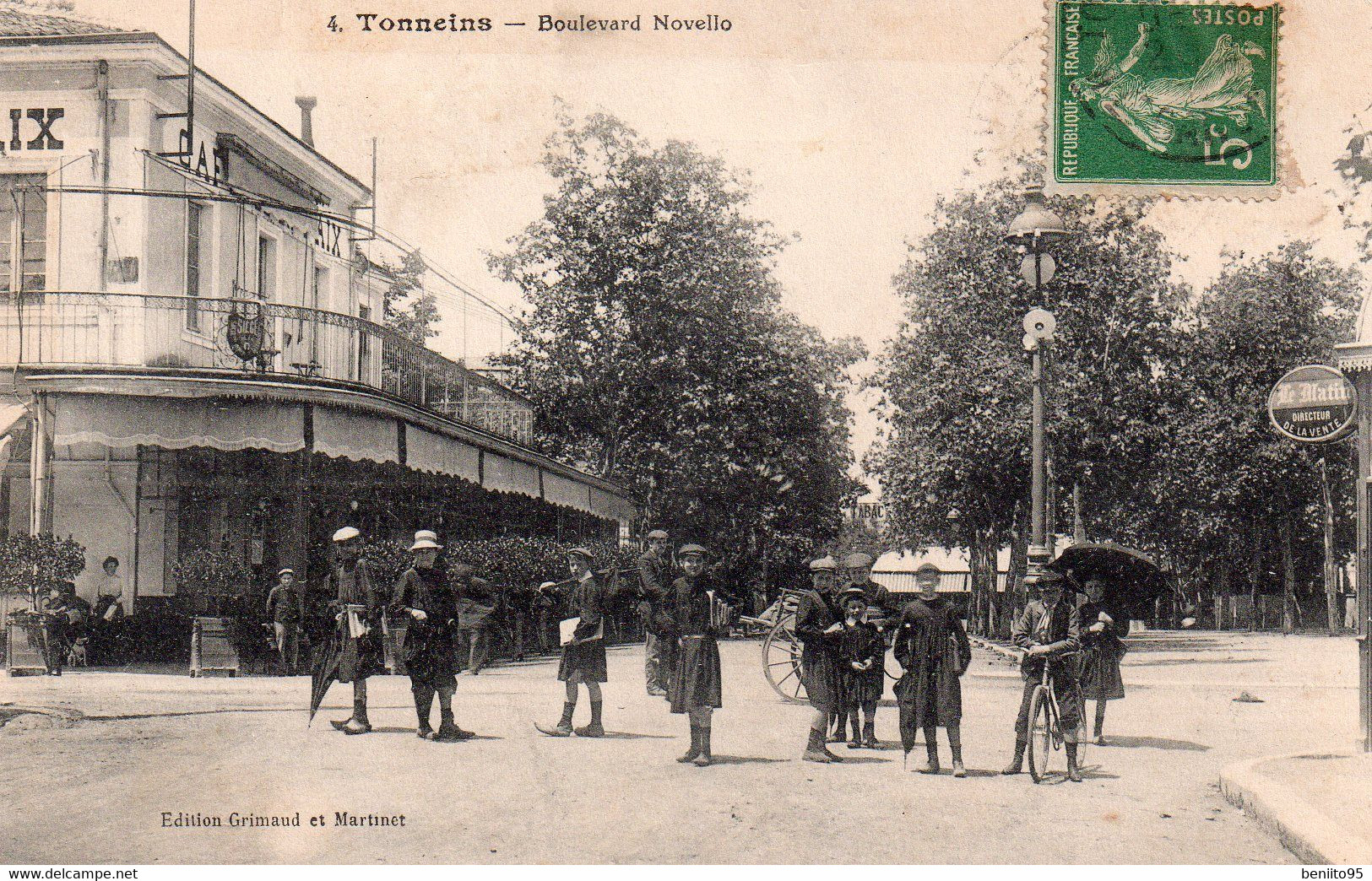 CPA De TONNEINS - Boulevard Novelo. - Tonneins