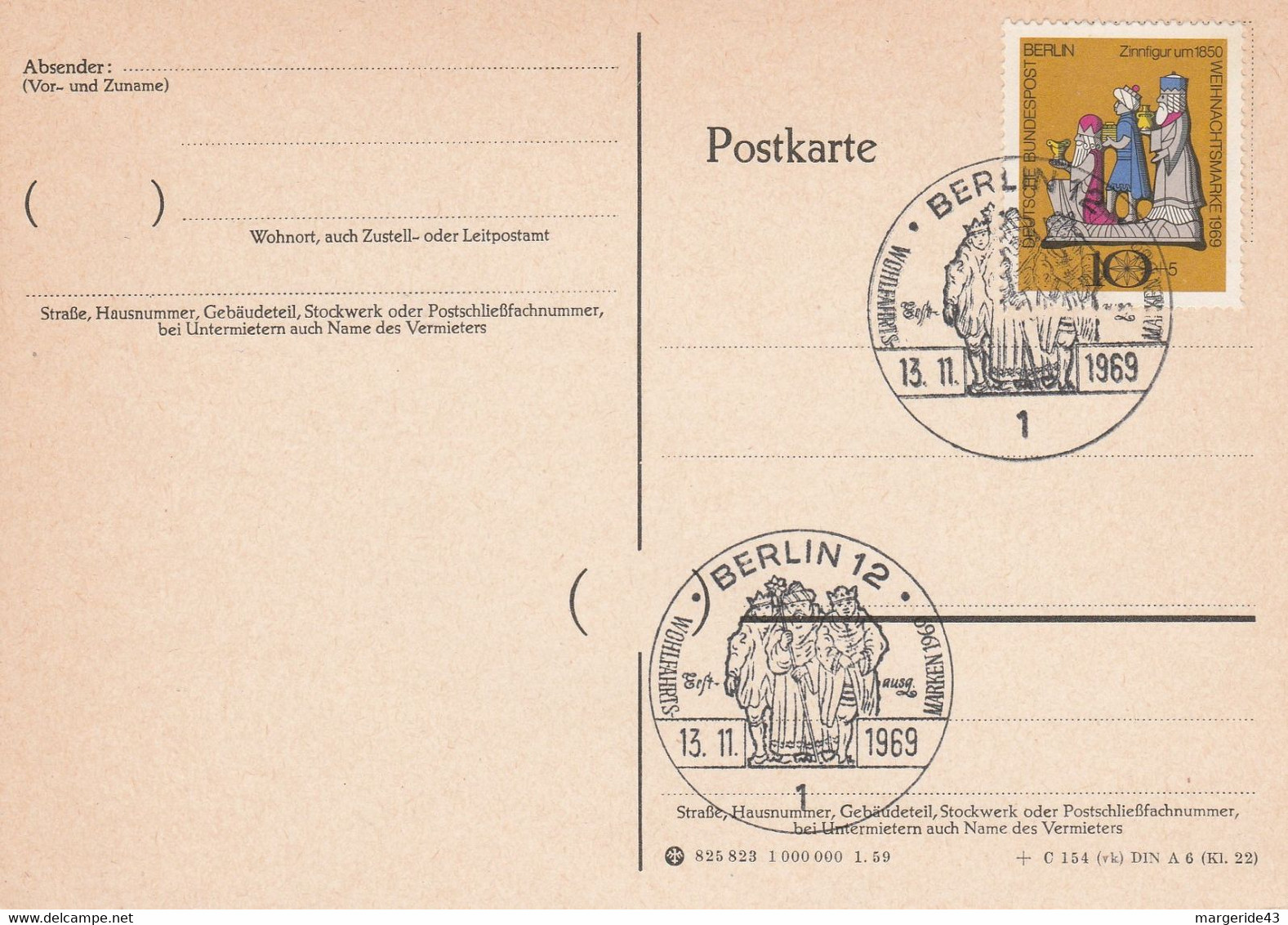 BERLIN FDC 1969 MARCHE DU BIEN ETRE - Frankeermachines (EMA)