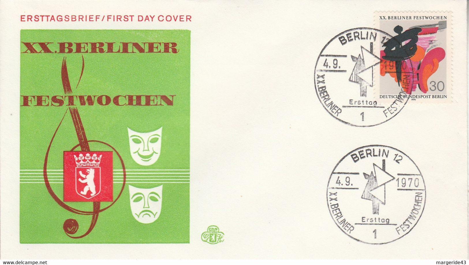 BERLIN FDC 1970 FESTIVITES BERLINOISES - Franking Machines (EMA)