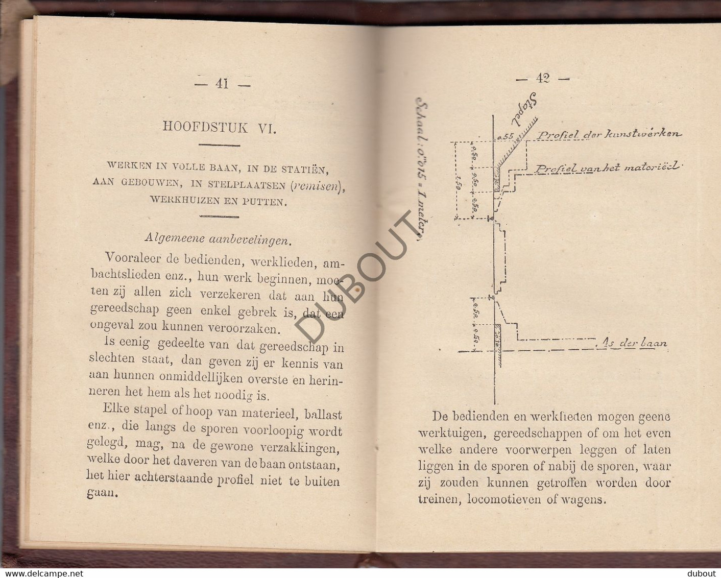 Spoorwegen-Trein-Posterijen - Voorschriften Personeel 1899 - Train (W110) - Antique