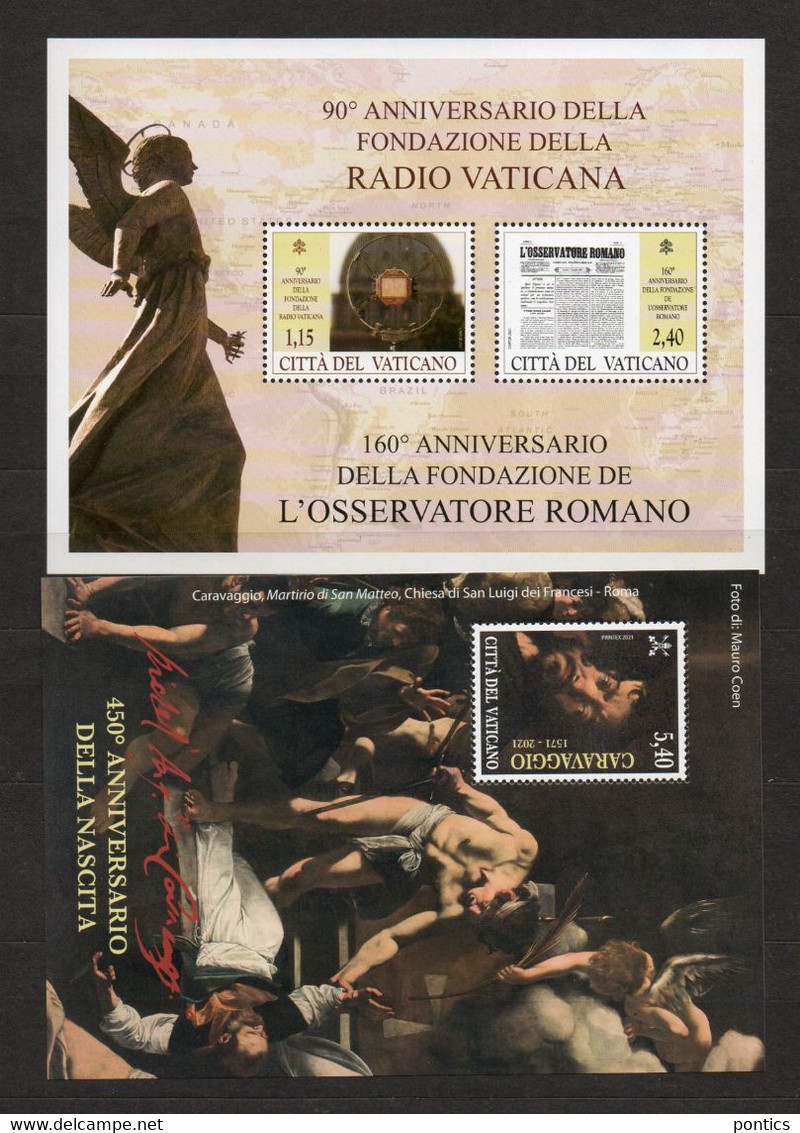 2021 - VATICANO - SAF - ANNATA COMPLETA ** - Unused Stamps