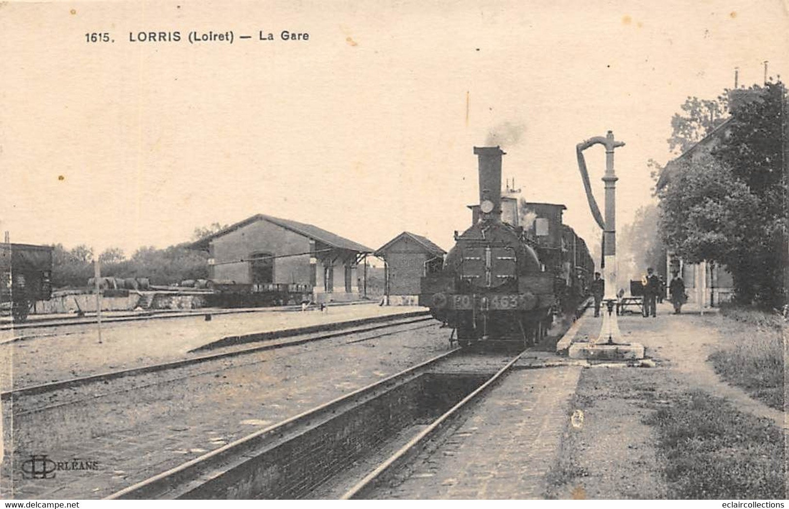 Lorris        45           Intérieur De La Gare Avec Train        (voir Scan) - Sonstige & Ohne Zuordnung