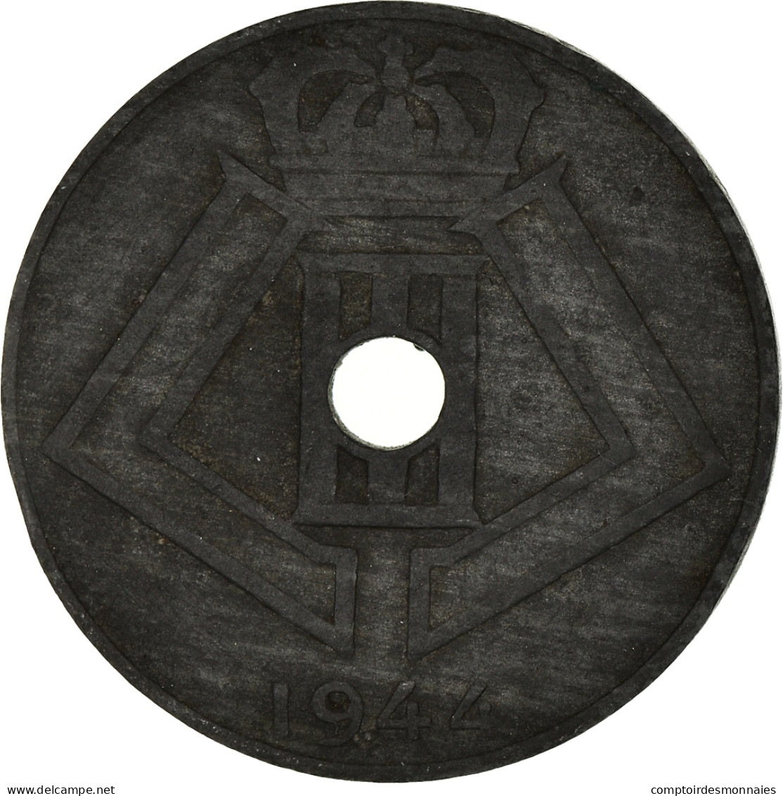 Monnaie, Belgique, 10 Centimes, 1944, TTB, Zinc, KM:126 - 10 Centimos