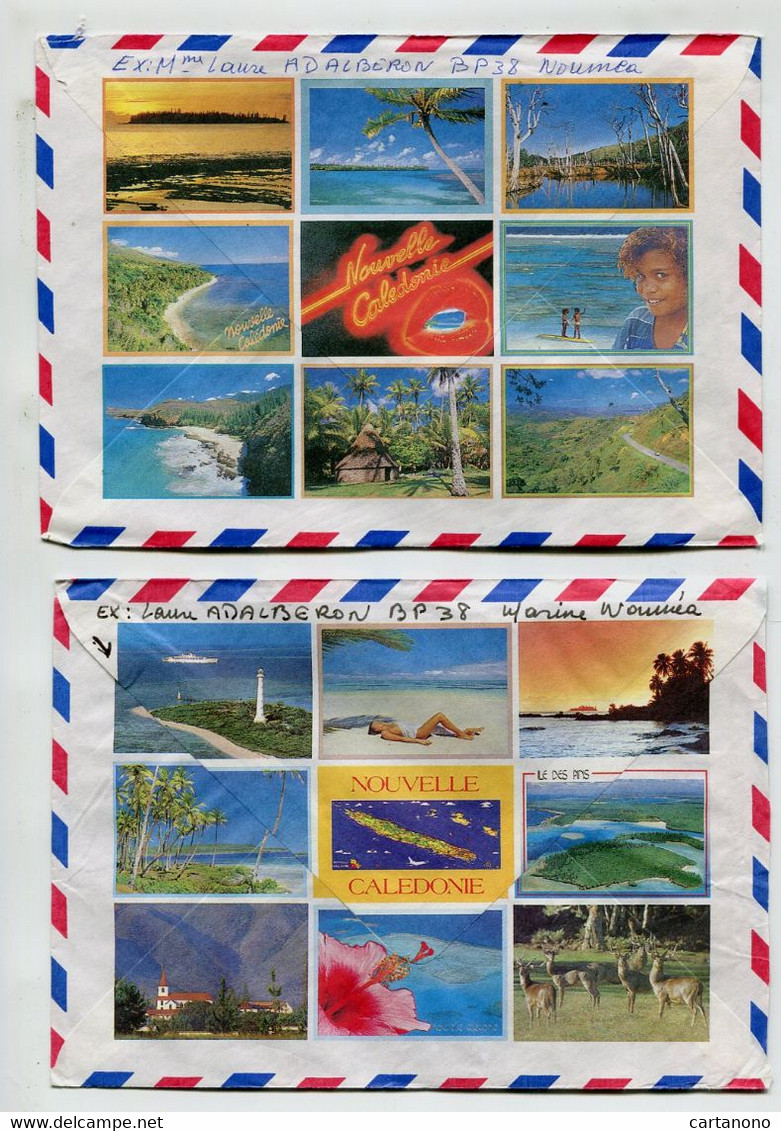 NOUVELLE CALEDONIE  -  Affranchissement Seul Sur Enveloppe (2 Lettres) - Bi Centenaire Révolution Française - Other & Unclassified