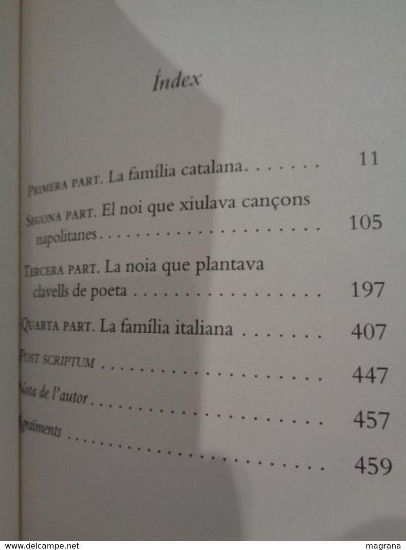 El Fill De L'italià. Rafel Nadal. Editorial Columna. Premi Ramon Llull. 2019. 463 Pp. - Romane