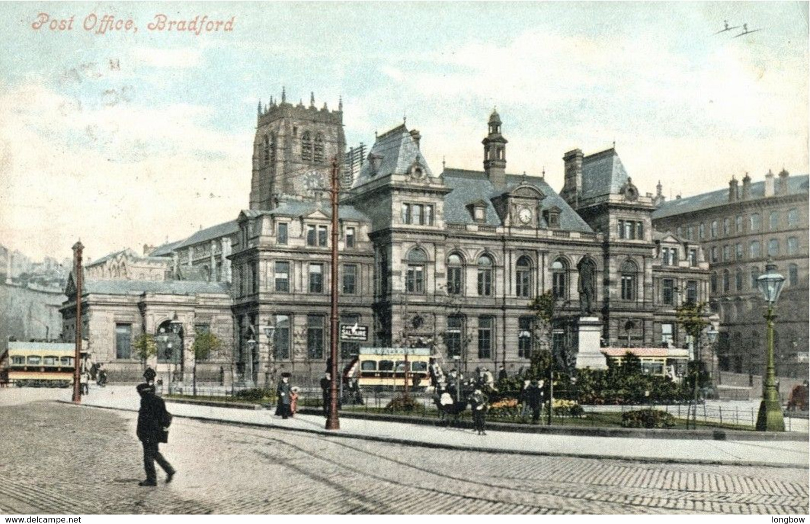 Bradford Post Office Yorkshire  , 1908 # Valemtine's Series # - Bradford
