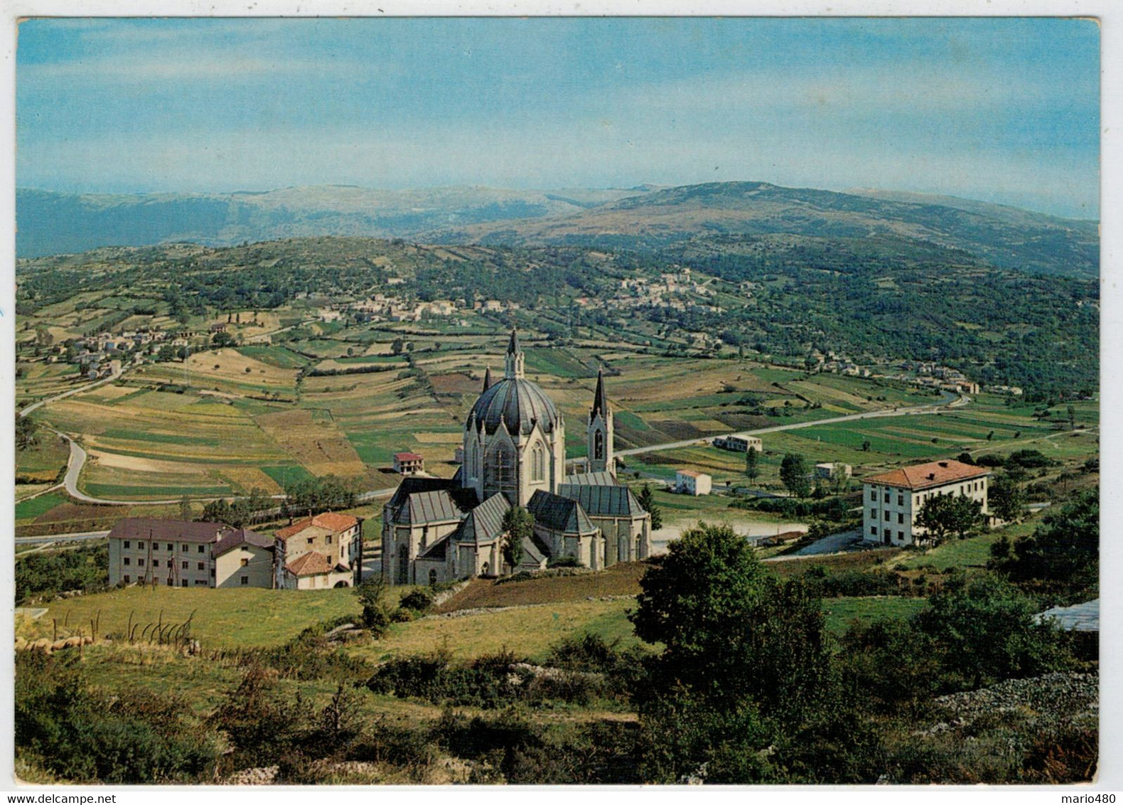 CASTELPETROSO  (IS)  SANTUARIO  DELL' ADDOLORATA   PANORAMA                (NUOVA) - Isernia