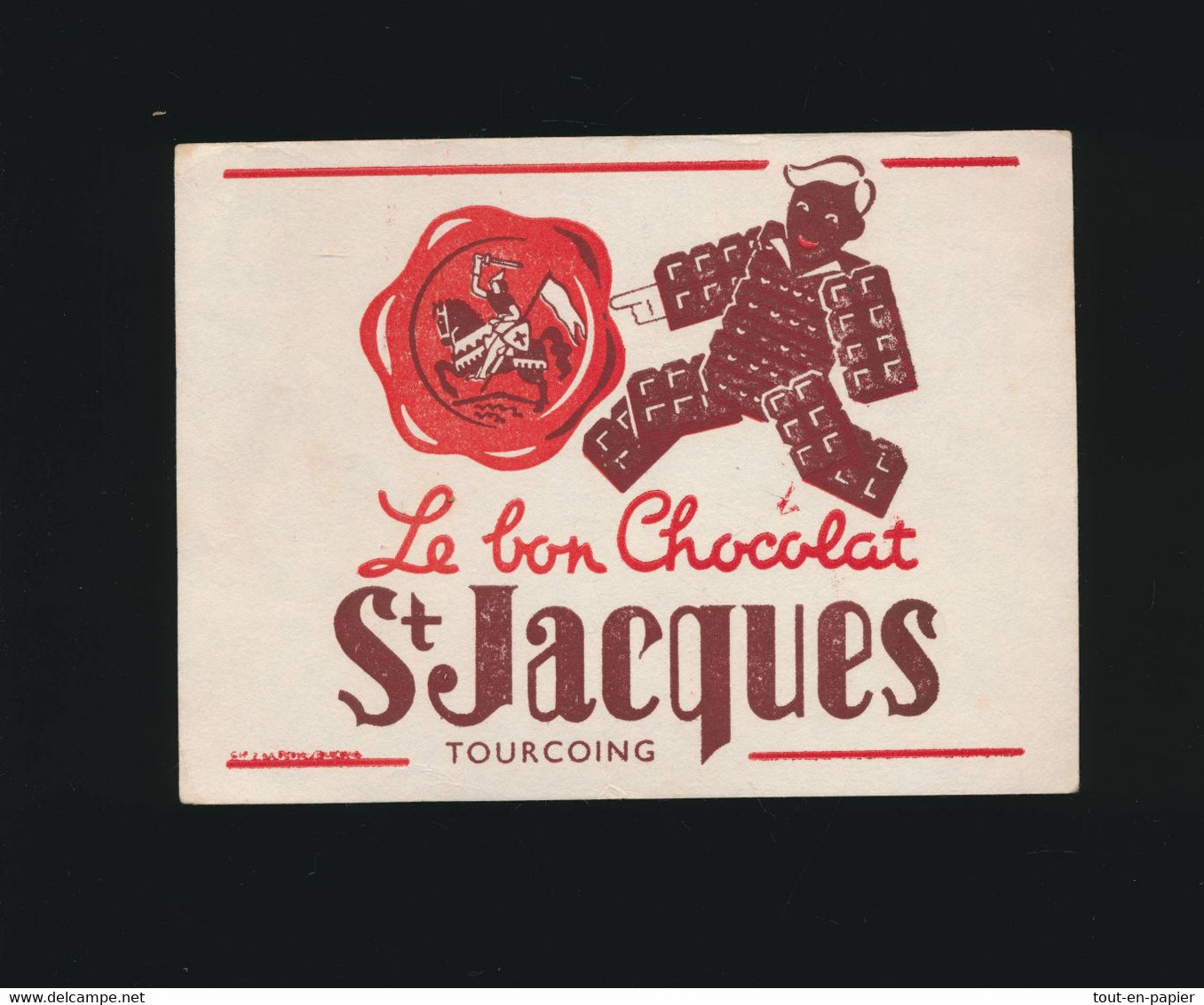 BUVARD  Le Bon Chocolat St Saint Jacques - Tourcoing - H
