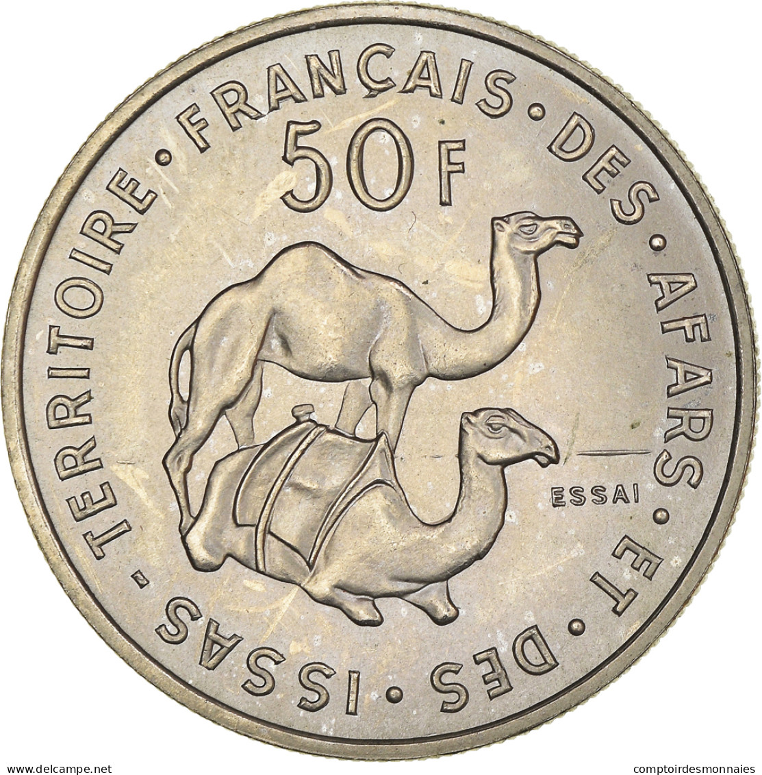 Monnaie, Djibouti, 50 Francs, 1970, SPL+, Nickel, KM:E6 - Djibouti