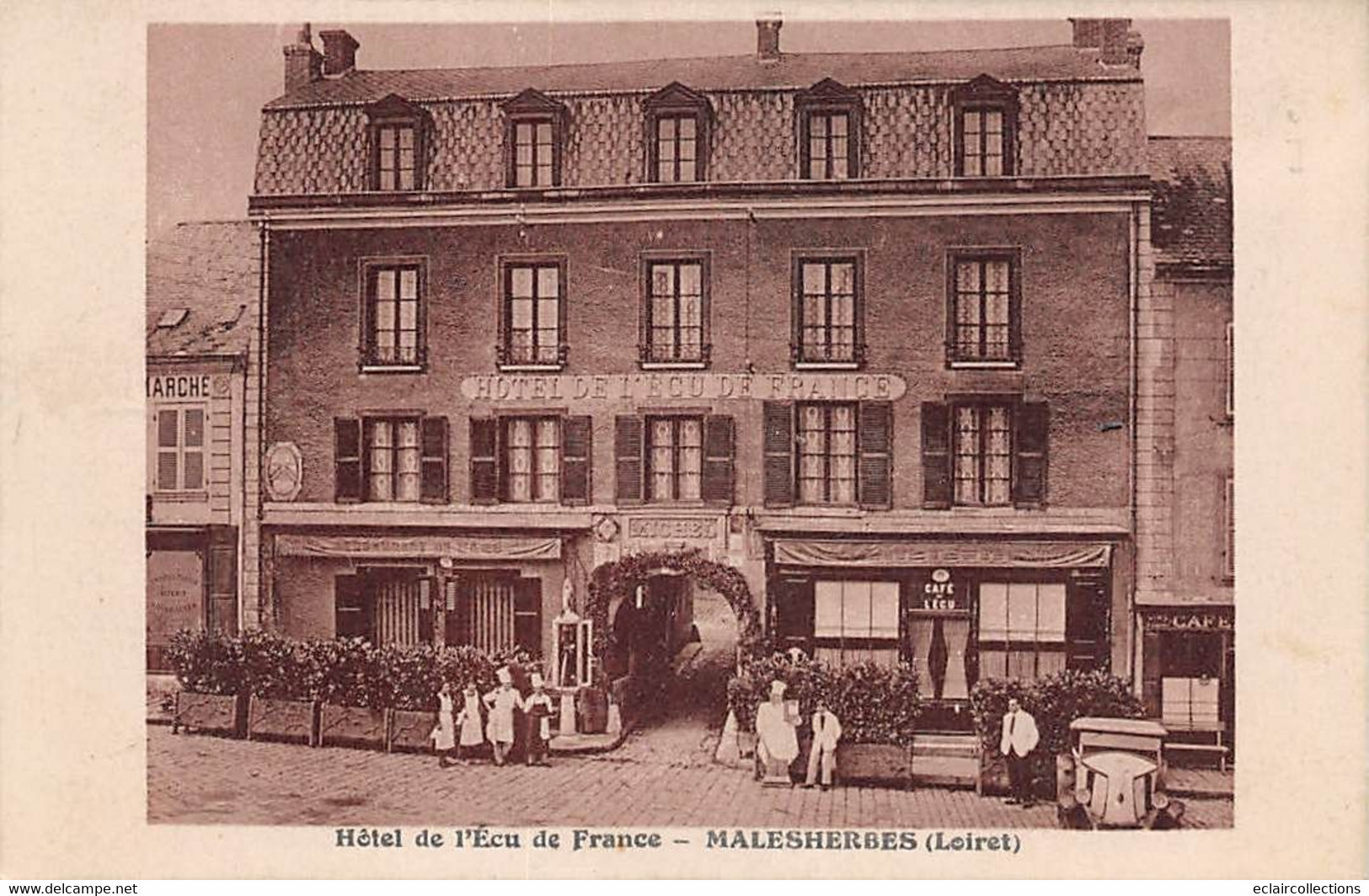 Malesherbes           45        Hôtel De L'Ecu De France           (voir Scan) - Malesherbes