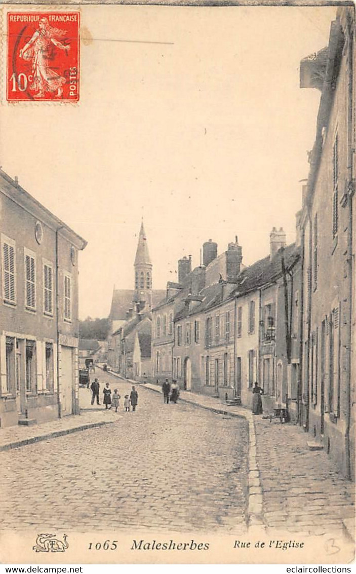 Malesherbes           45         Rue De L'église             (voir Scan) - Malesherbes