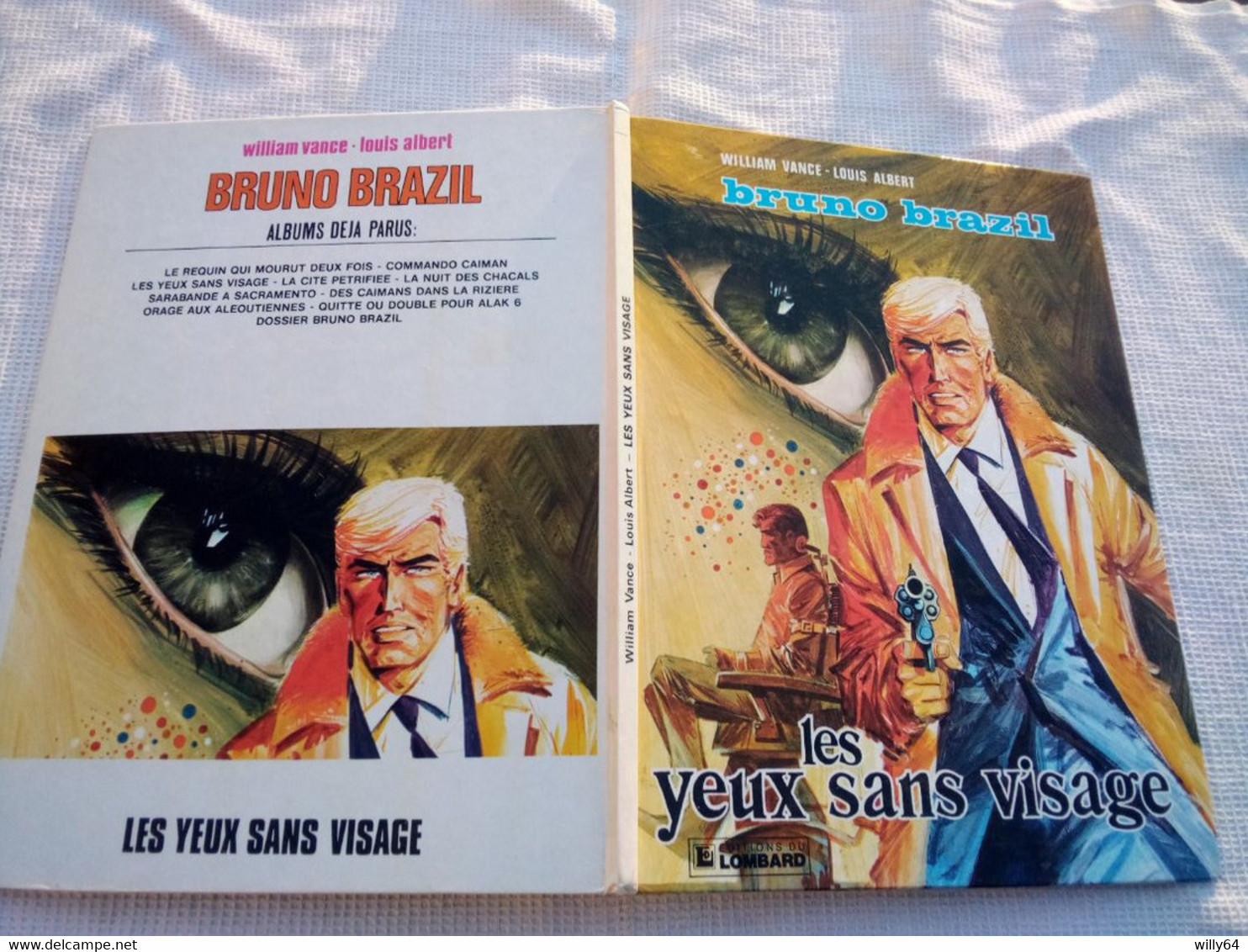 BRUNO BRAZIL   " Les Yeux Sans Visage "  1978  LE LOMBARD   Comme Neuve - Bruno Brazil