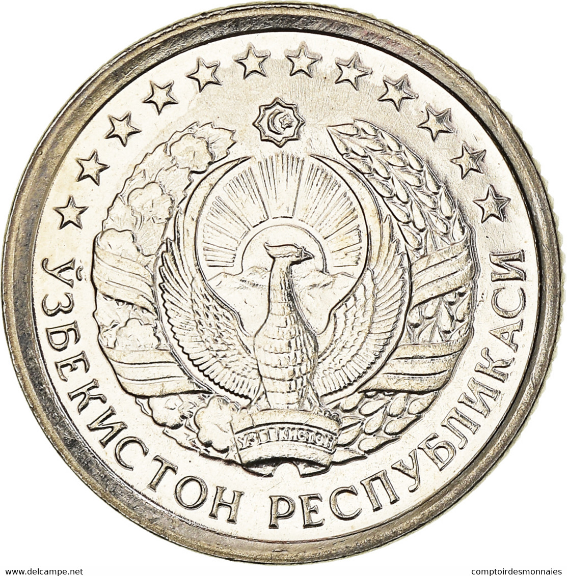 Monnaie, Uzbekistan, 10 Tiyin, 1994, SPL, Nickel Clad Steel, KM:4.2 - Uzbekistan