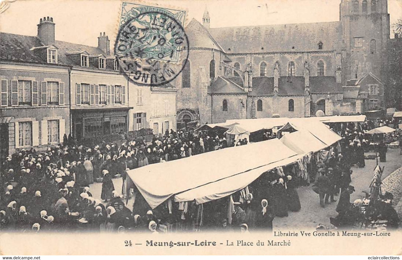 Meung Sur Loire            45           La Place Du Marché         (voir Scan) - Sonstige & Ohne Zuordnung