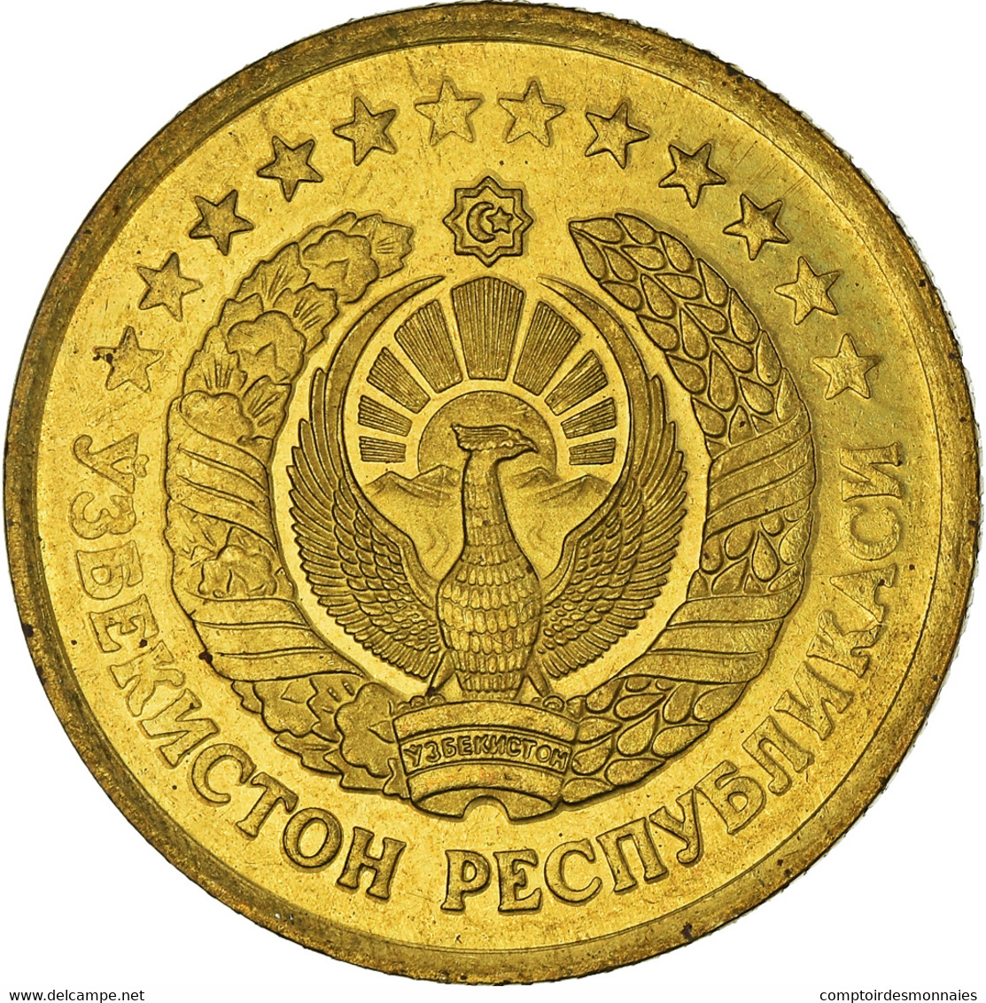 Monnaie, Uzbekistan, 3 Tiyin, 1994, SUP+, Brass Plated Steel, KM:2.2 - Usbekistan