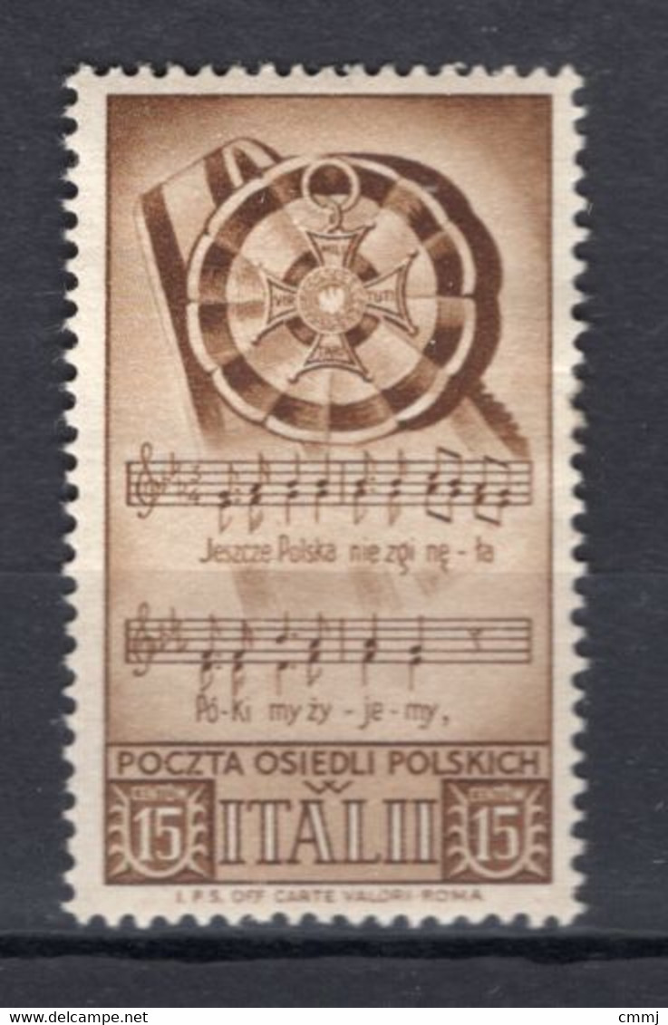 1946 - ITALIA / REGNO - CORPO POLACCO  - Catg. Unif. 18 - LH - (W03.) - 1946-47 Corpo Polacco Period