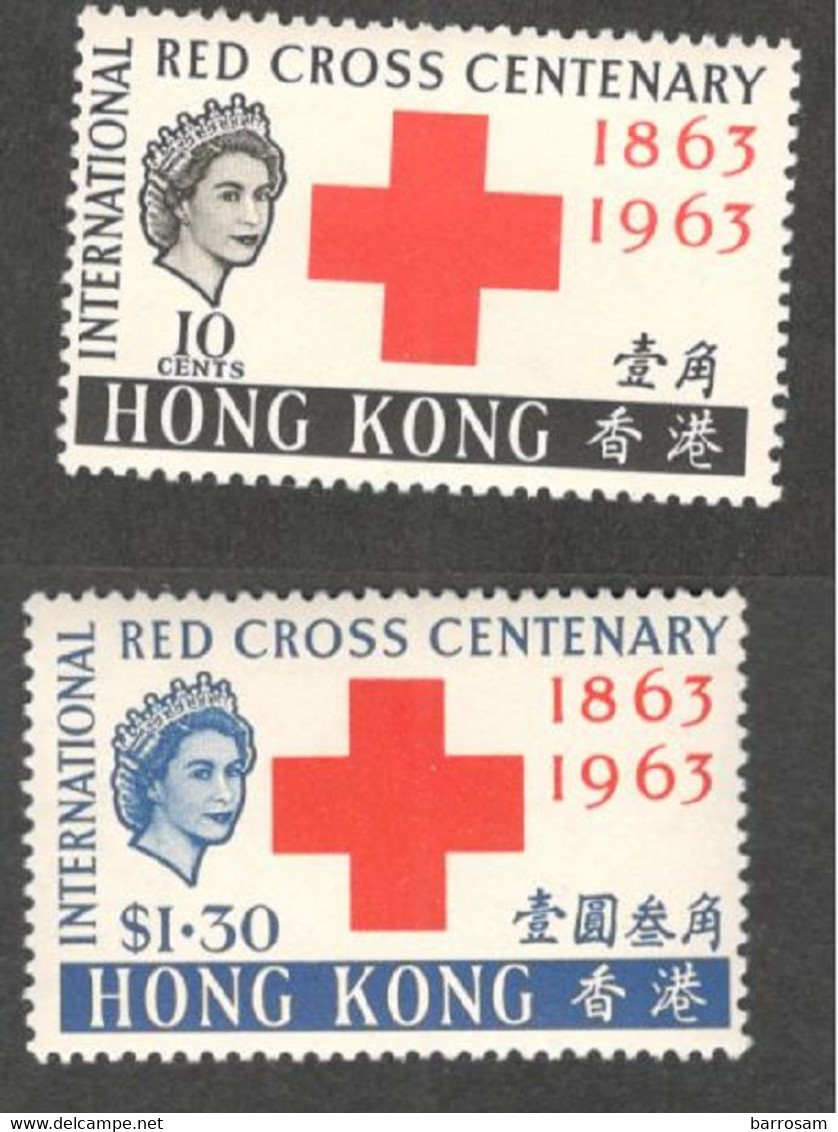 HONG KONG....1963:RED CROSS  Michel212-13mnh** Cat.Value $57 - Ungebraucht