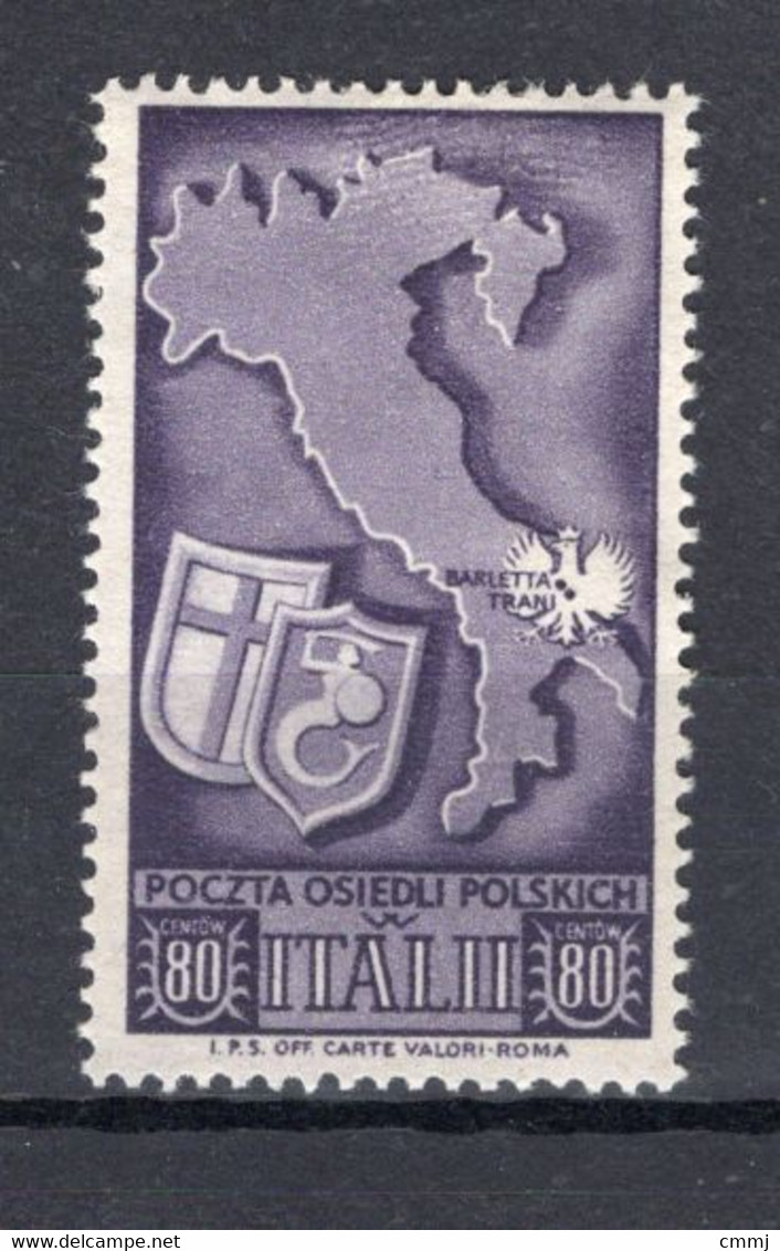 1946 - ITALIA / REGNO - CORPO POLACCO  - Catg. Unif. 22 - LH - (W03.) - 1946-47 Corpo Polacco Period