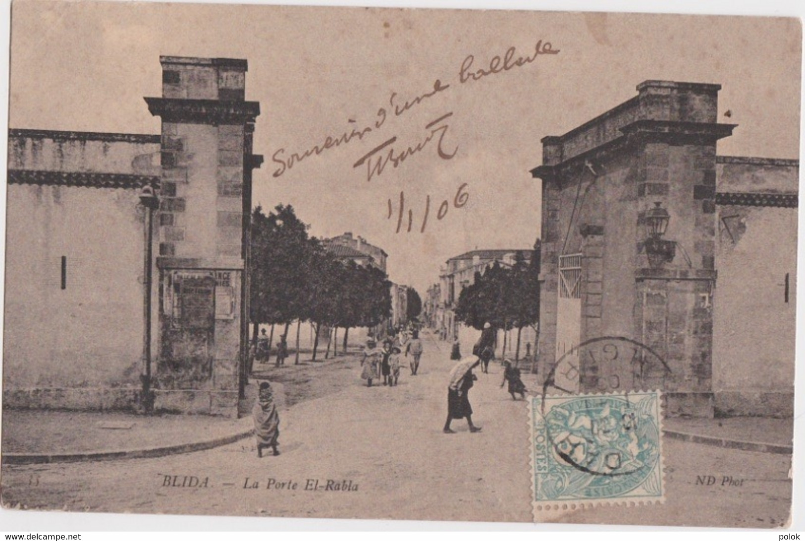 Cg - Cpa BLIDA - La Porte El Rabla - Blida