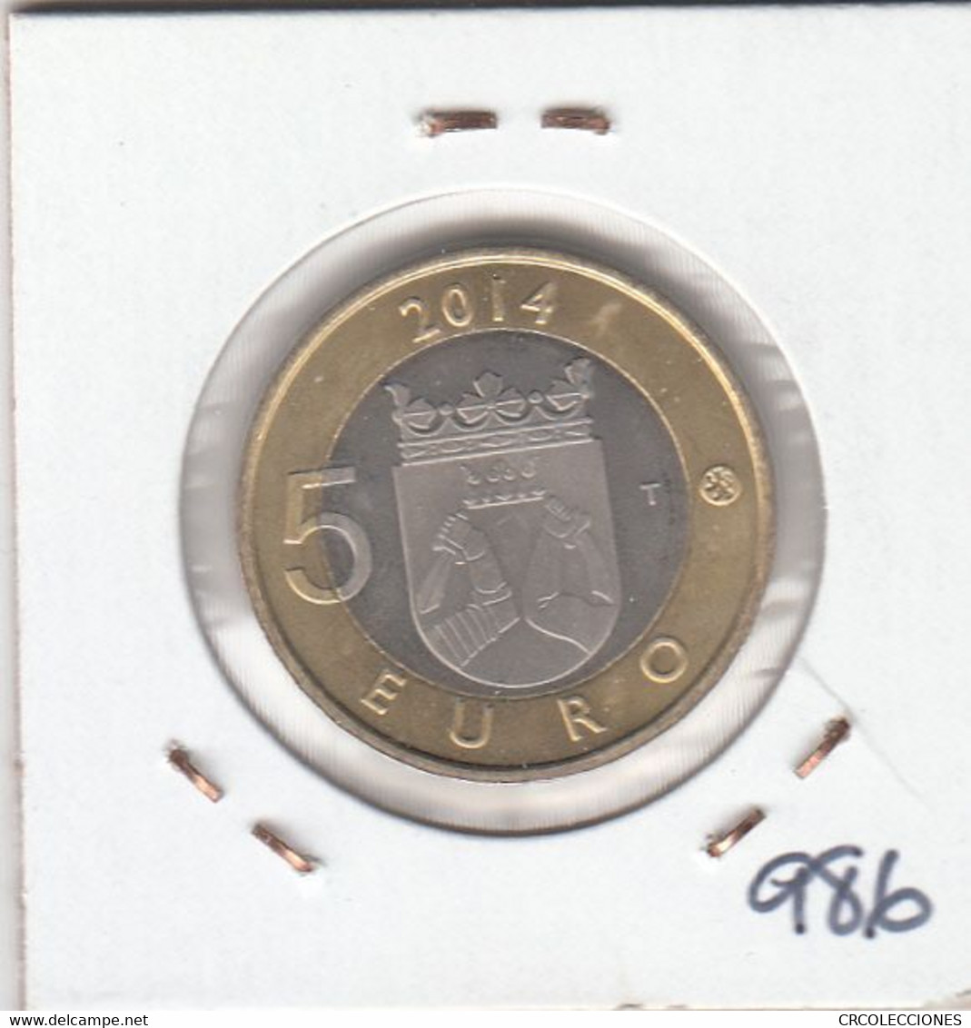 E0986 MONEDA FINLANDIA 5 EUROS 2014 SIN CIRCULAR 10 - Finlande