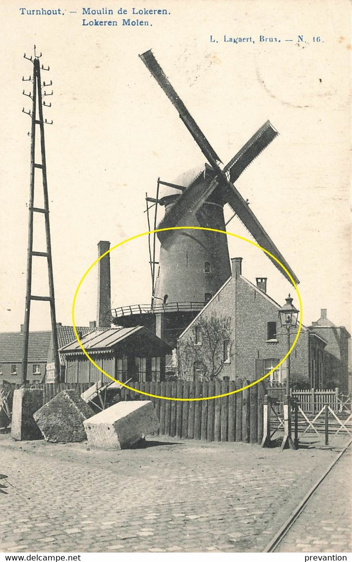 TURNHOUT - Moulin De Lokeren - Molen Lokeren - Carte Circulé En 1909 - Turnhout
