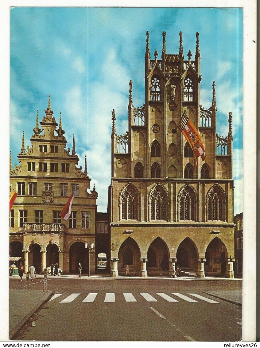 CPM, Allemagne, N°993/7 . Munster I Westf Rathaus Ed. Krûger - Munster