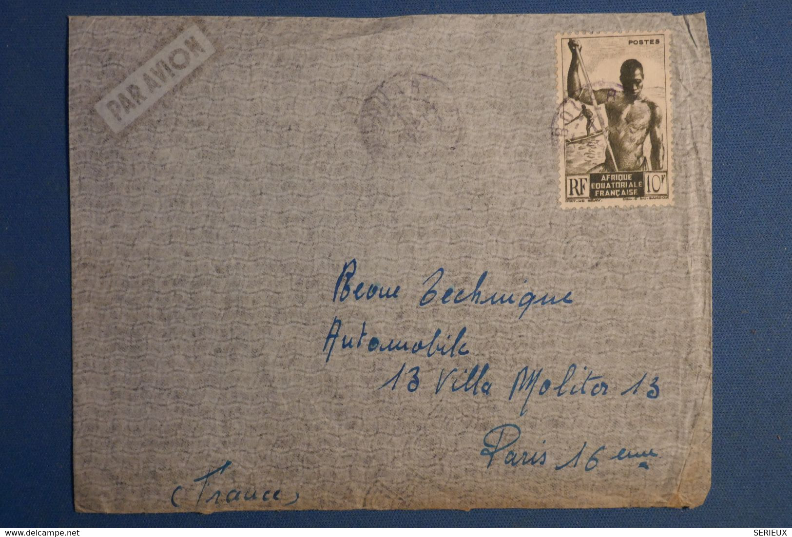 AP6 AEF  BELLE LETTRE 1935   POUR PARIS  FRANCE + AFFRANCHISSEMENTINTERESSANT - Briefe U. Dokumente