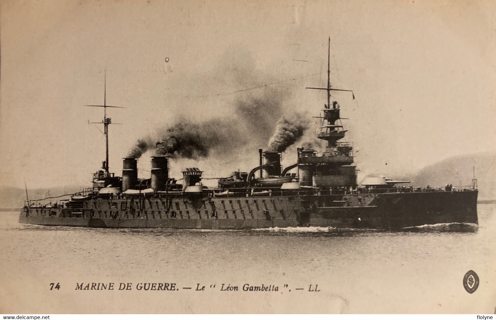 Le LÉON GAMBETTA - Bateau De Guerre - Marine Militaire - Navire Ship Guerre War - Sailing Vessels