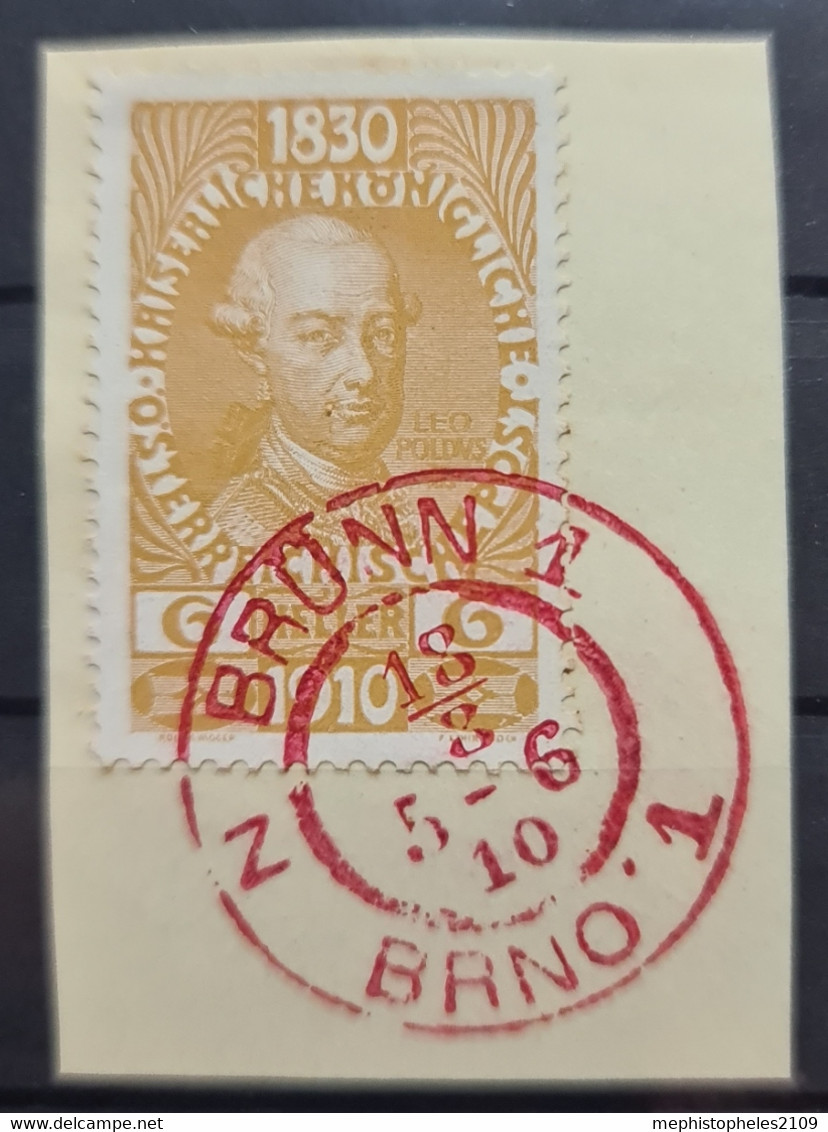 AUSTRIA 1910 - Canceled (ROTER GEBURTSTAGSSTEMPEL) - ANK 165 - 6h - Gebraucht