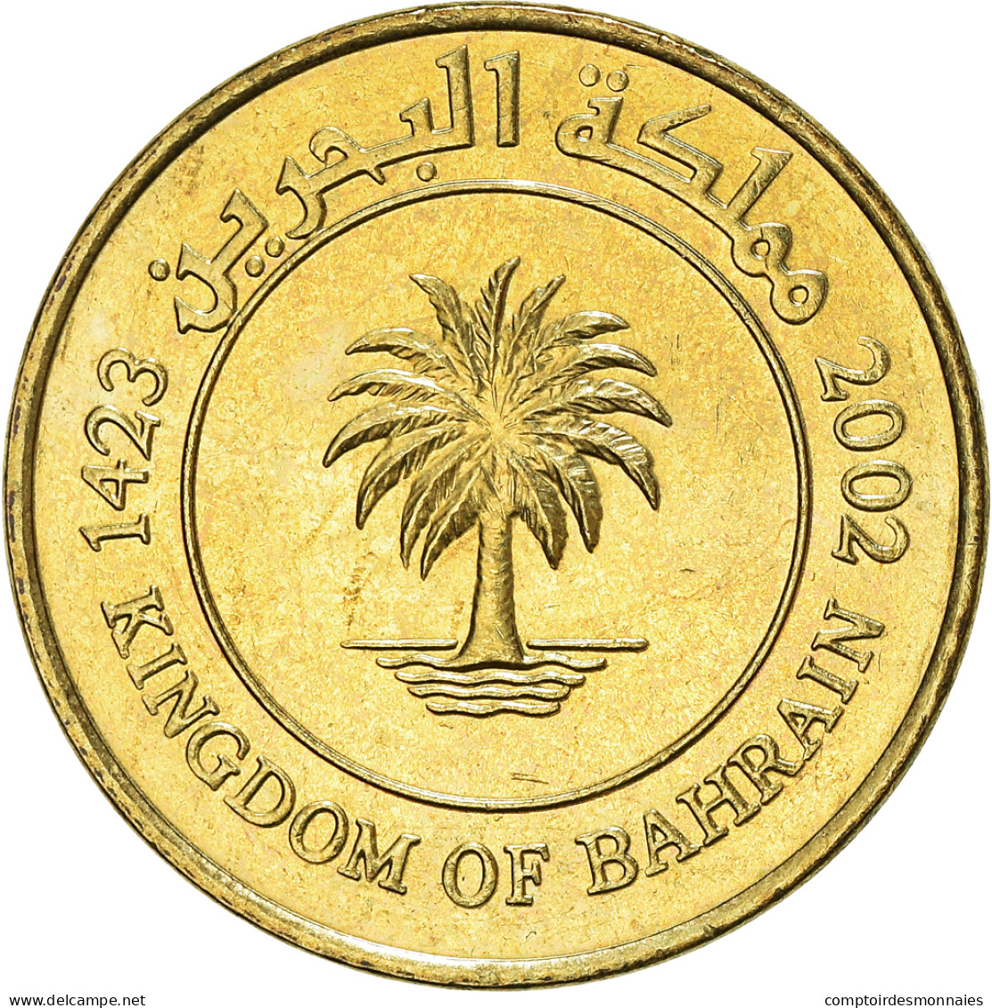 Monnaie, Bahrain, Hamed Bin Isa, 10 Fils, 2002/AH1423, SUP+, Laiton, KM:28 - Bahrein