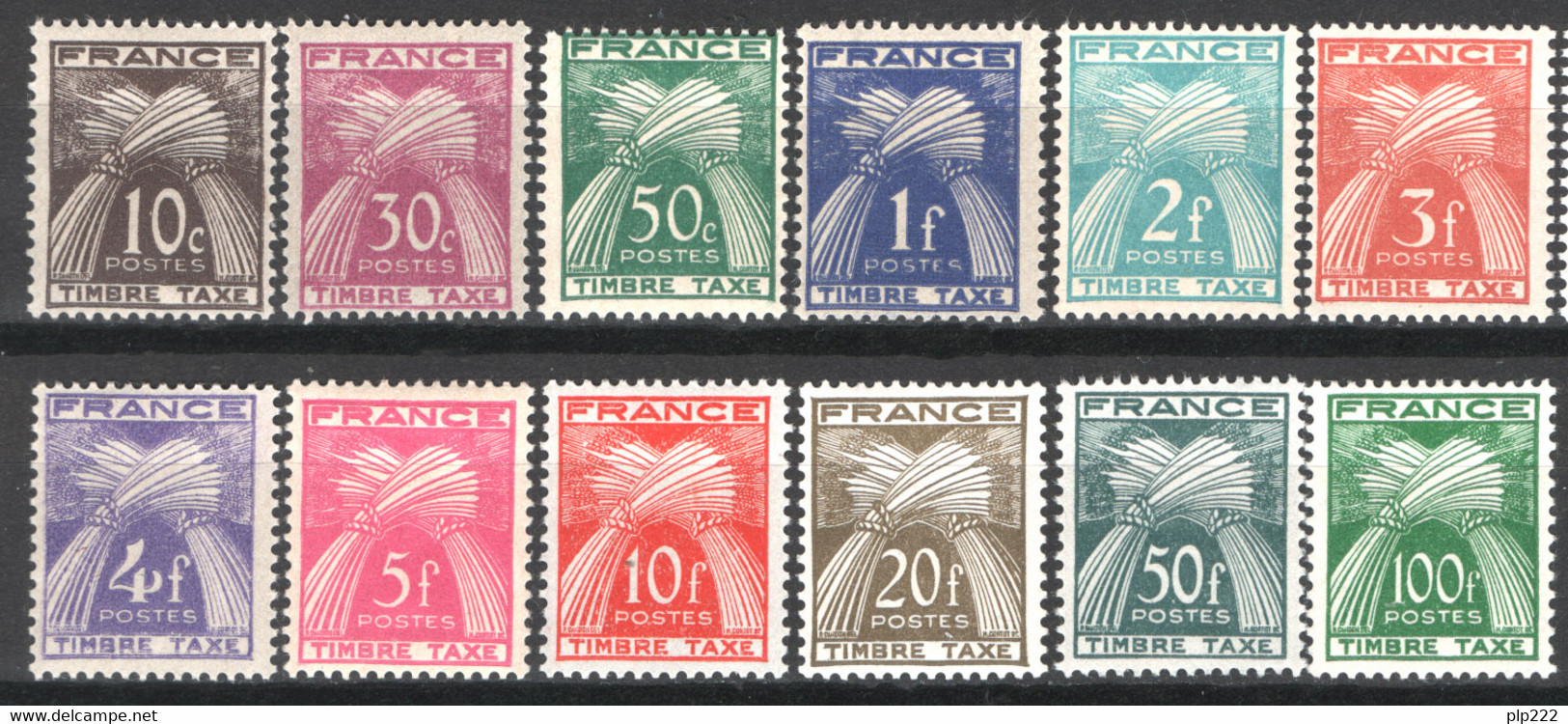 Francia 1946 Segnatasse Unif.S78/89 */MH VF/F - 1859-1959 Postfris